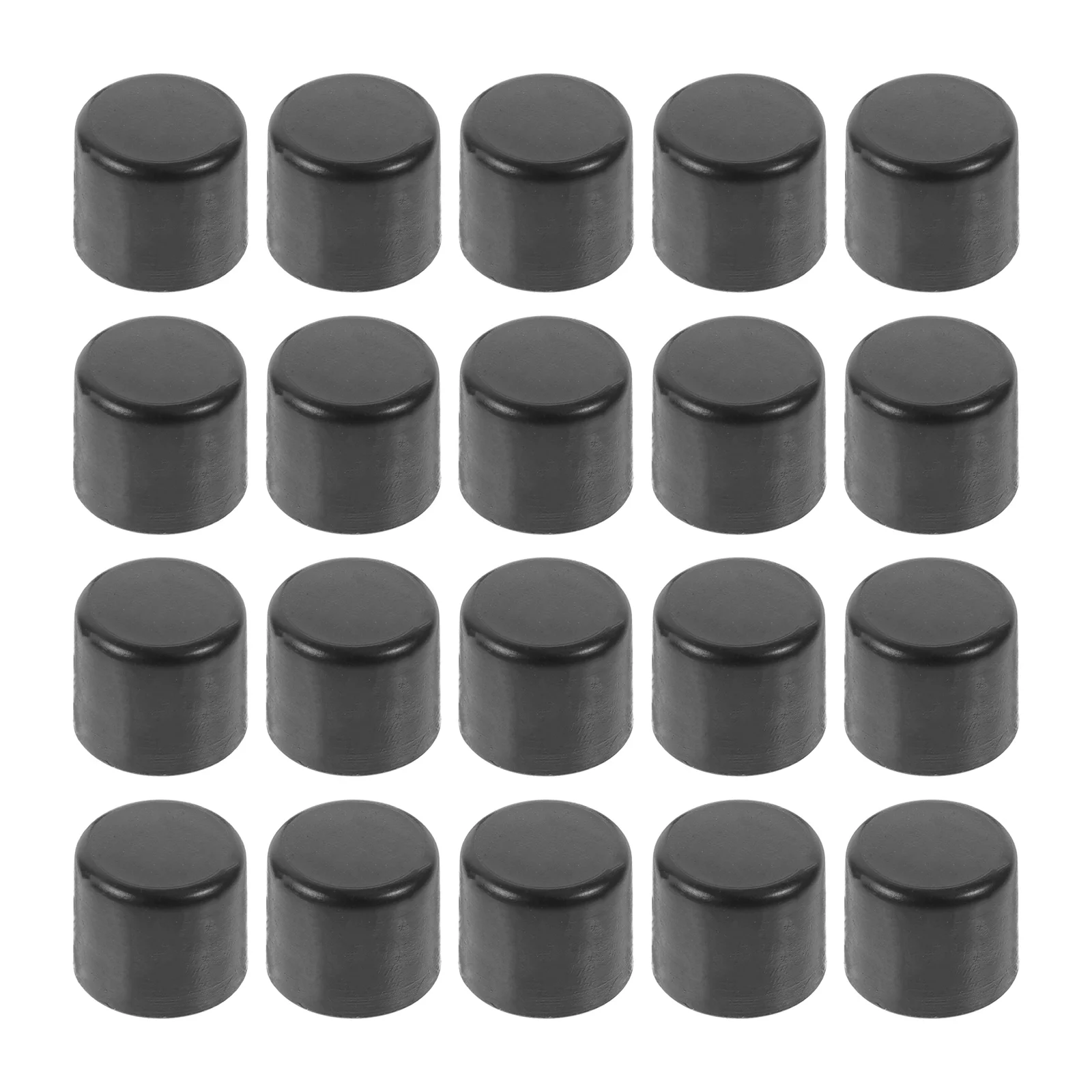 

20 Pcs Plug End Caps for Standard Foosball Tables Plastic Protective Football Soccer Machine Stick Replacement Rod