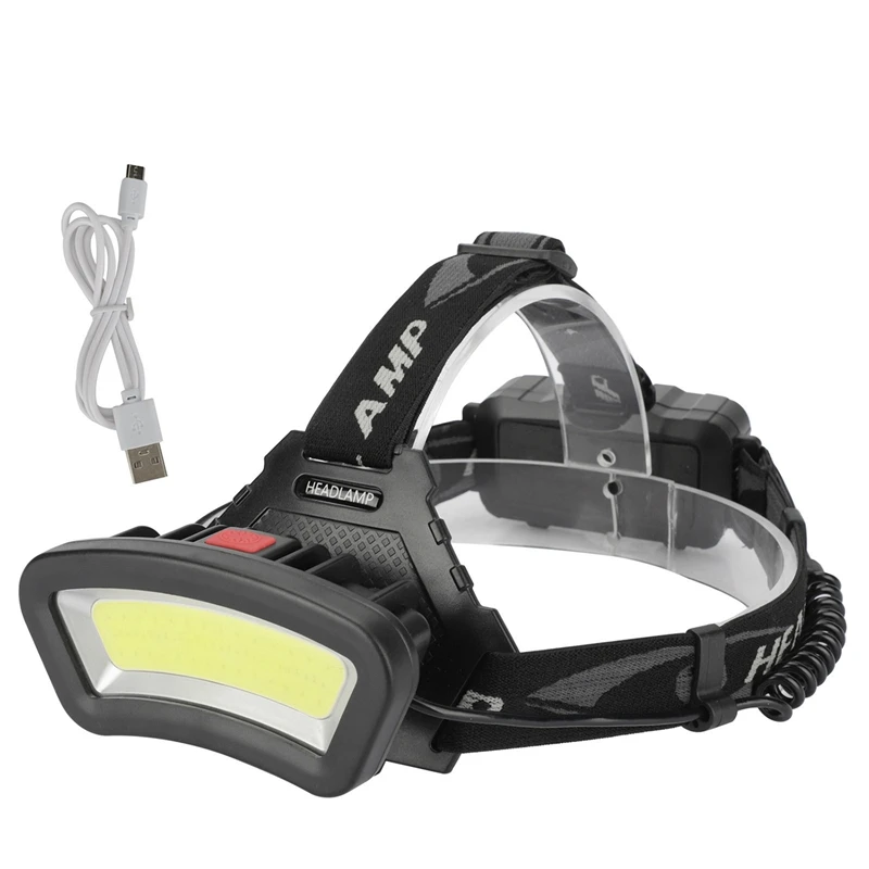 

COB Head Light LED Head Light Lamps USB Rechargeable Lantern For Outdoor Camping Hiking