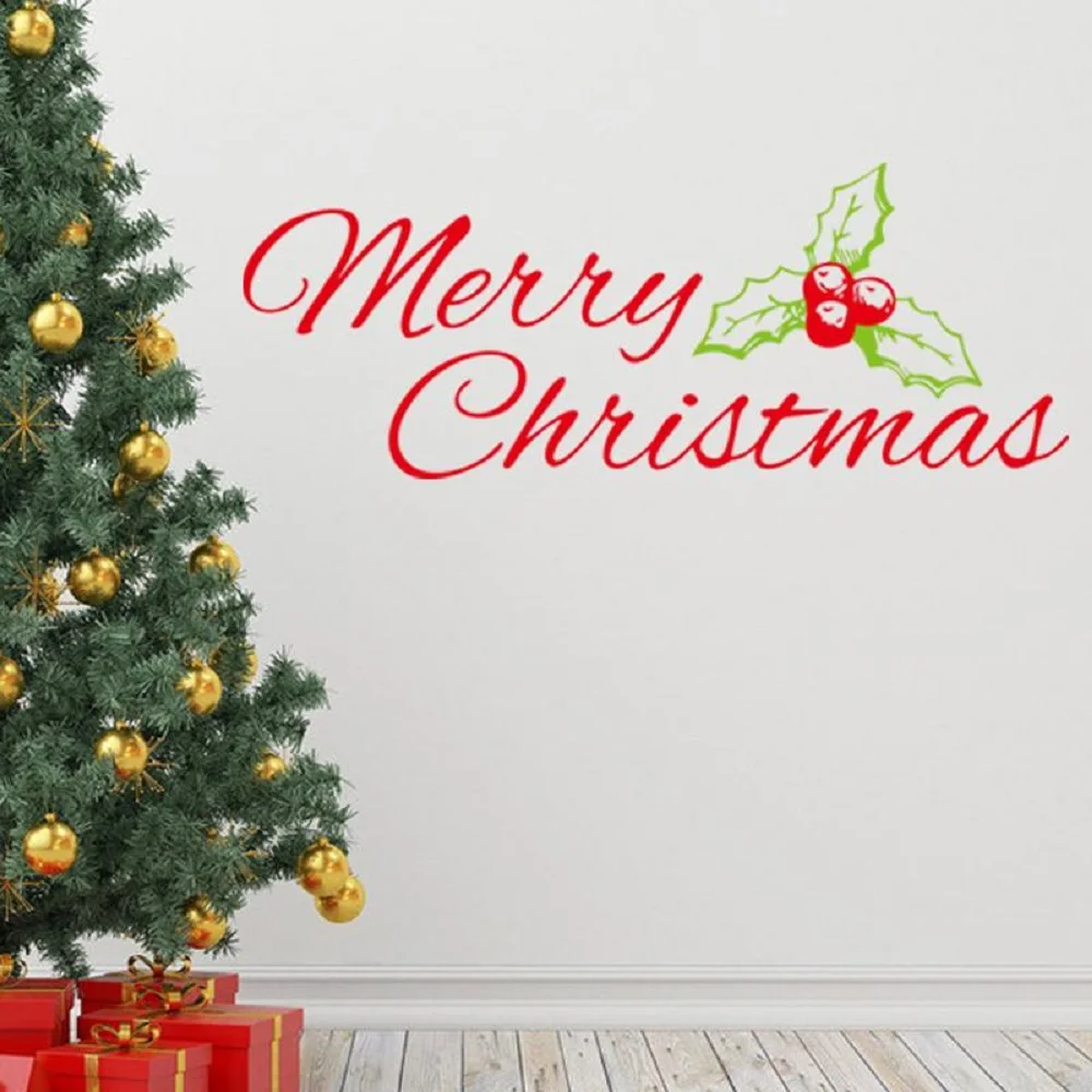 

Christmas Wall Stickers Home Decor European And American Wholesale Waterproof Removable