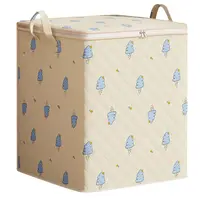 Foldable Quilt Storage Bag with Handles Portable Large Capacity Clothes Storage Bins Closet Cabinet Organizer 1