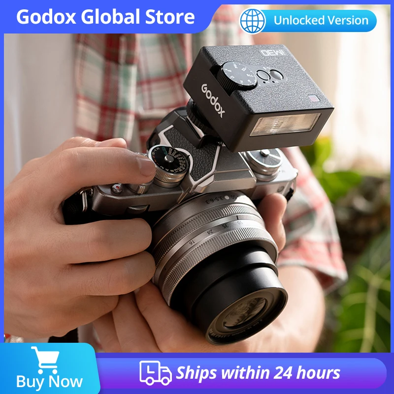 Godox iM30 Mini Flash Portable Manual Flash for Various Camera Models Output Levels 1/64 to Full for Godox iFlash Camera Outdoor
