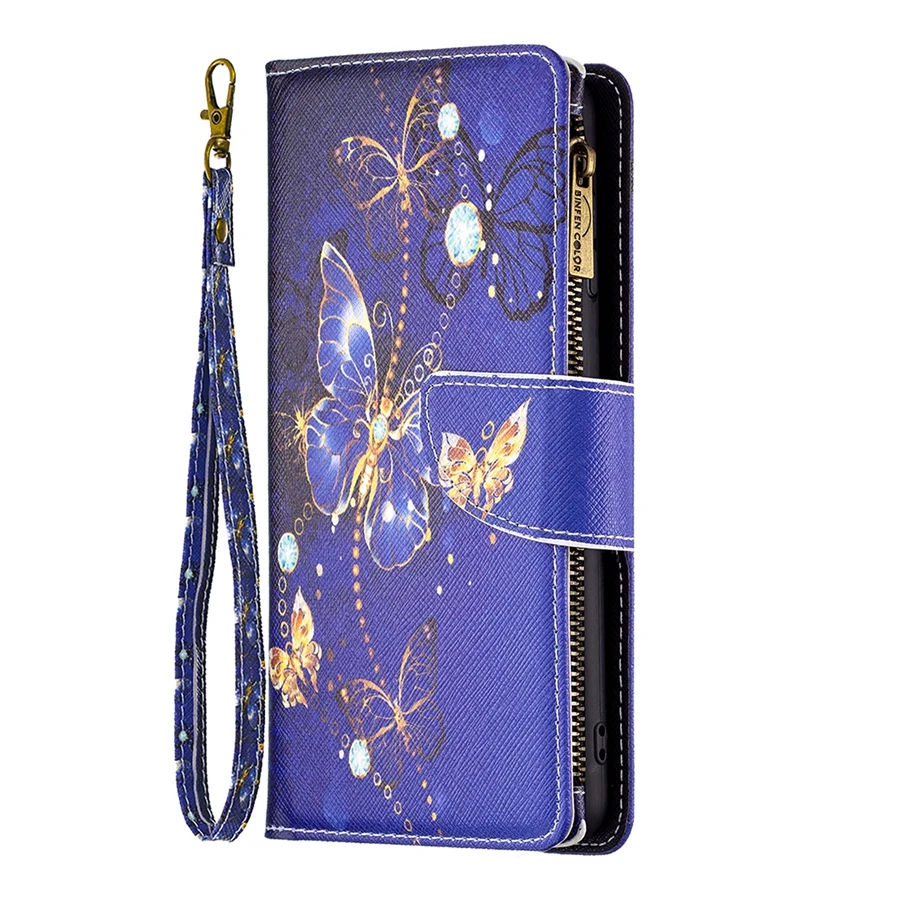 Colorful PU Leather Zipper Wallet Case