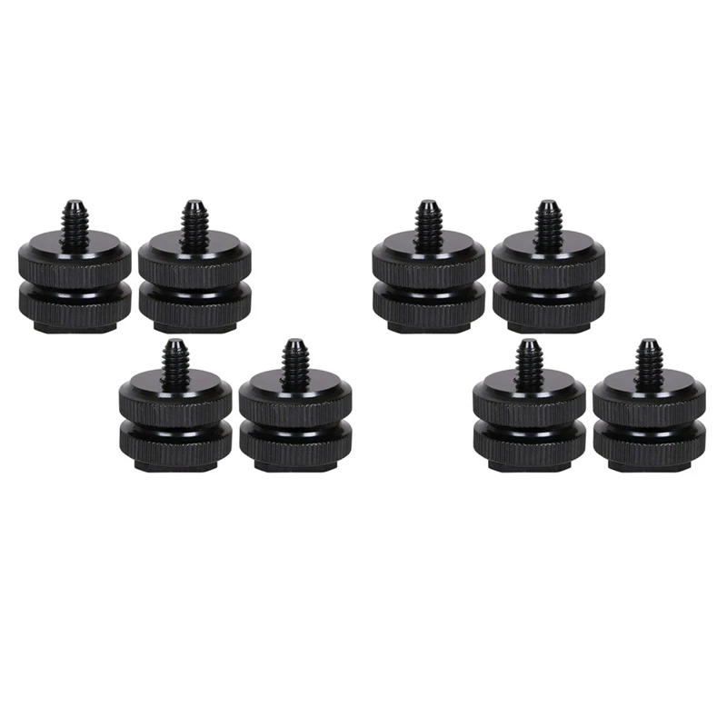 

Camera Hot Shoe Mount To 1/4Inch-20 Tripod Screw Adapter,Flash Shoe Mount For DSLR Camera Rig (Pack Of 8)