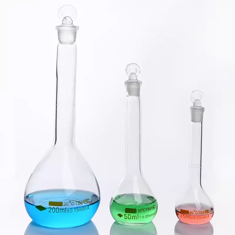 

Glass volumetric flask 5ml 10ml 25ml 50ml 100ml 200ml 250ml 500ml 1000ml chemical experiment teaching instrument