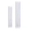 5-Pack Hanging File Folder Metal Rods Bars, White, 2 Sizes, Durable for Office File Document Organizer 4