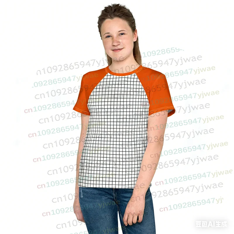 Max Mayfield Gestreiftes Gitter-Cosplay-Kostüm, Sommer-Outfit für Damen und Herren, Lässiges Hemd, TV-Charakter-inspiriertes Fan-T-Shirt, Streetwear – Detail 9