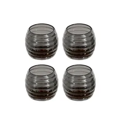 Silicone Chair Leg Covers - Non - Slip, Noise - Reducing Furniture Pads (Set of 4, Transparent) (Grey Black - Small)