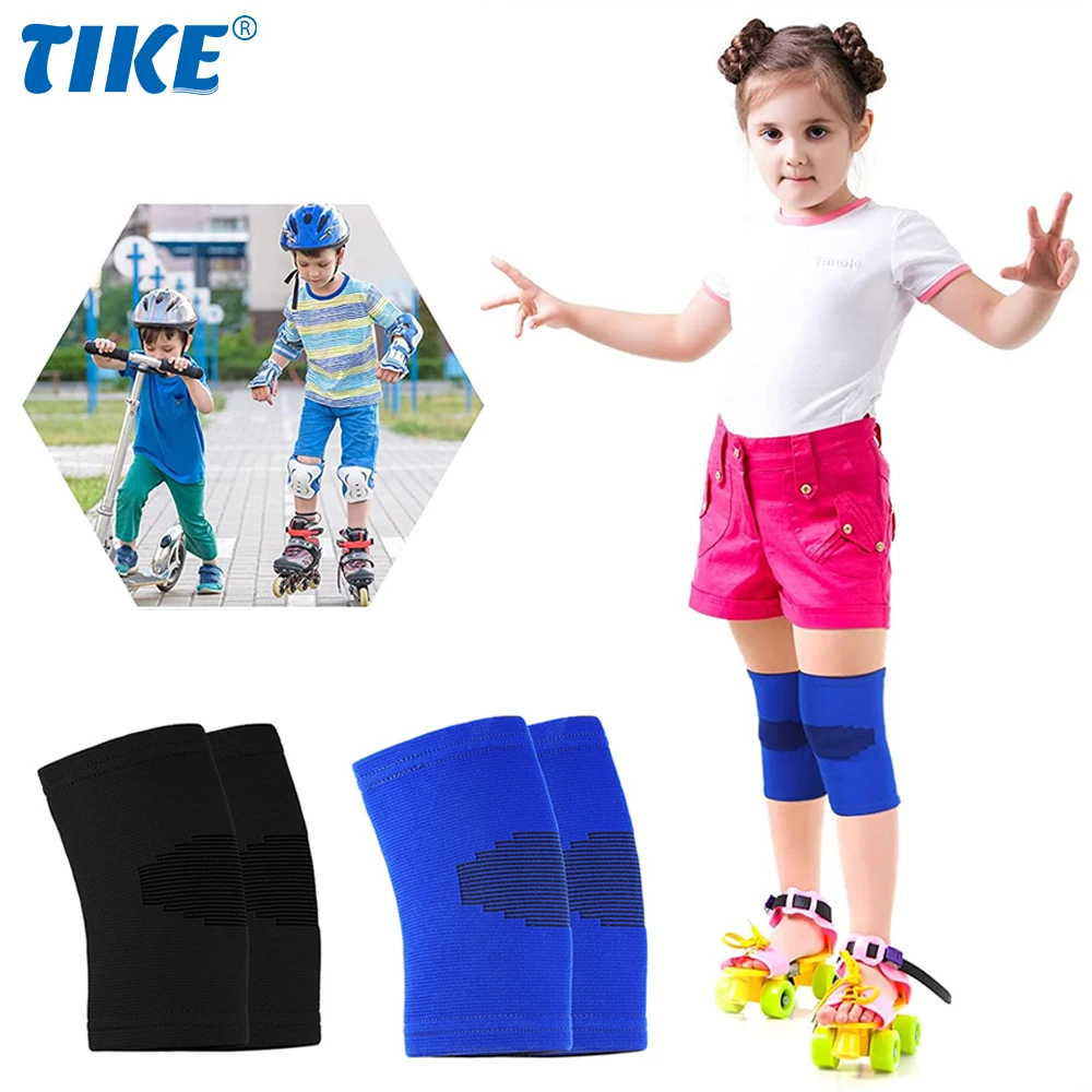 

TIKE 1 Pair Kids Teens Knee Sleeve Brace Children Knee Support Compression Sleeve Child Knee Pads Soccer, Volleyball, Basketball
