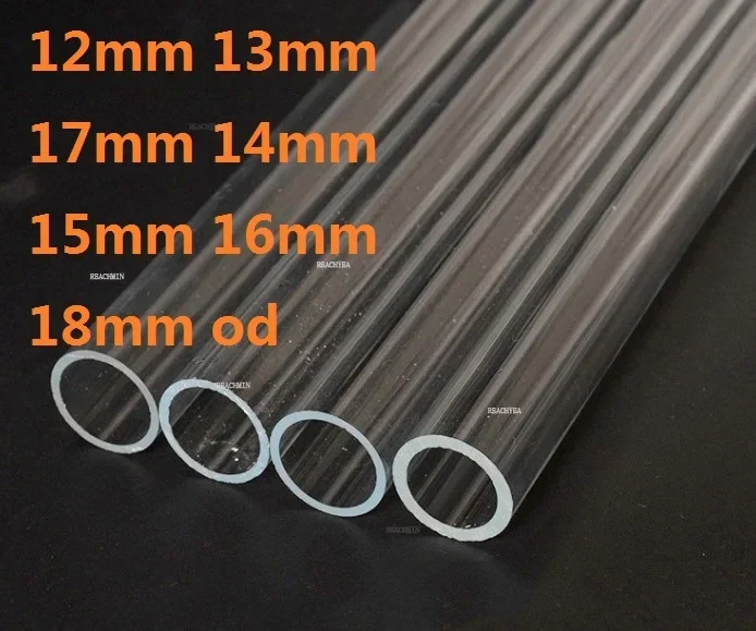 12mm 13mm 17mm 14mm 15mm 16mm 18mm plexiglass tube organic glass lucite PMMA pipe Acrylic transparent