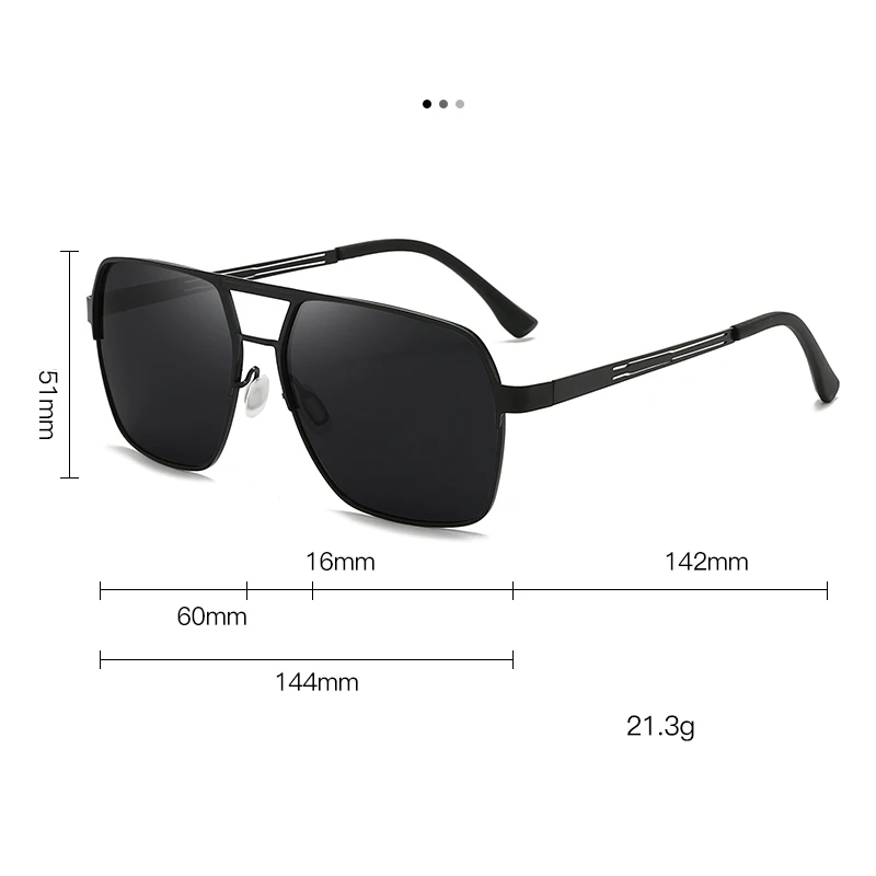 New Metal Fashion Men's Ultraviolet Sunglasses Driving Polarizing Color-changing Glasses 5151