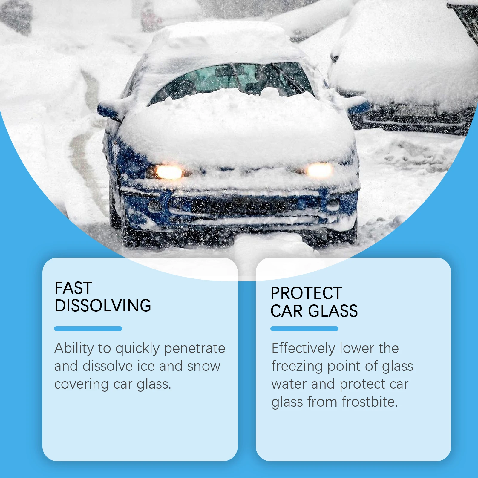 De-icer Spray De Ice Defroster for Car Winter Window Cleaner Auto Windshield Deicer Defroster Ice Remover Agent Anti Freeze
