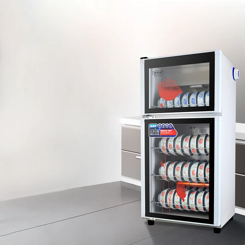 Tableware Disinfecting Cabinet, Commercial And Household Small Vertical Bowl, Stainless Steel Disinfecting Cupboard 2