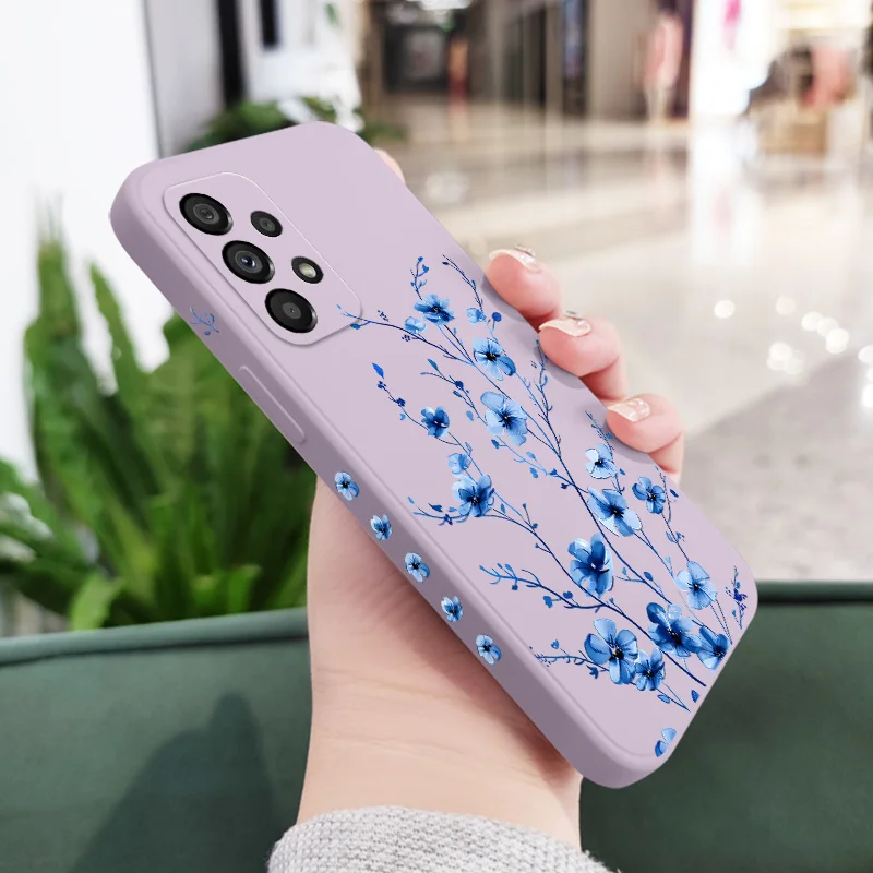 Blue Flame Flower Phone Case - Stylish Protective Cover
