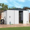 10'x10' Shed, Large Metal Storage Sheds & Outdoor Clearance, Steel Backyard Shed with Lockable Doors, Utility and Tool Storage 5