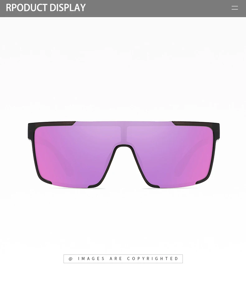 Flat Top Square Sunglasses For Men And Women Uv400 Protection_voghion.com