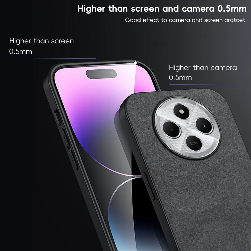 Magnetic Retro Leather Soft Wireless Charging Phone Case Cover