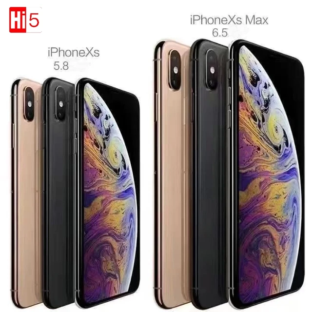 Original Apple iPhone XS MAX iPhone XS Face ID 4G RAM 64GB/256GB ROM A12 4G LTE NFC 5.8/6.5 Unlocked Smart Phone iphonexs