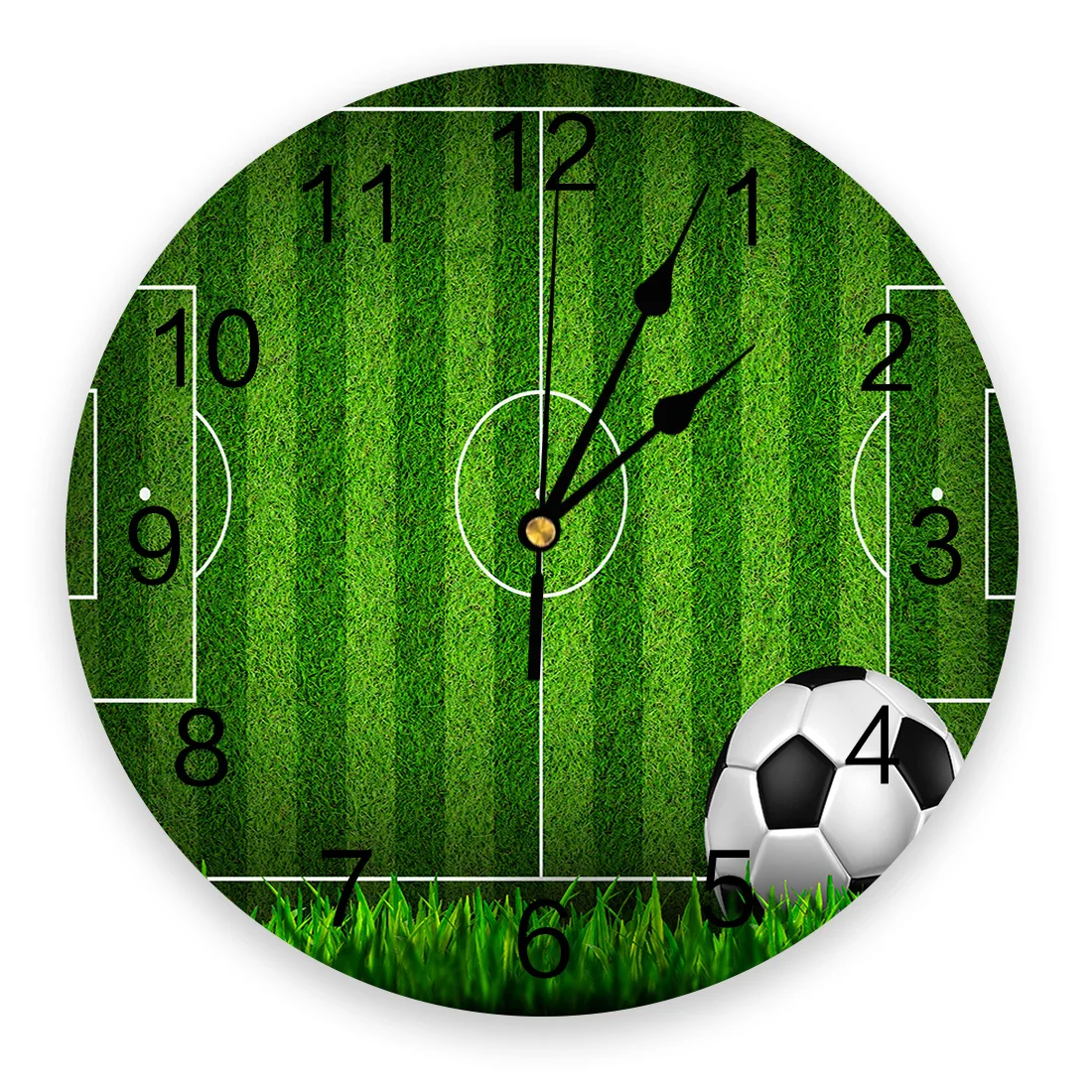 Football-Field-Grass-Clock-Living-Room-Home-Decor-Large-Round-Wall