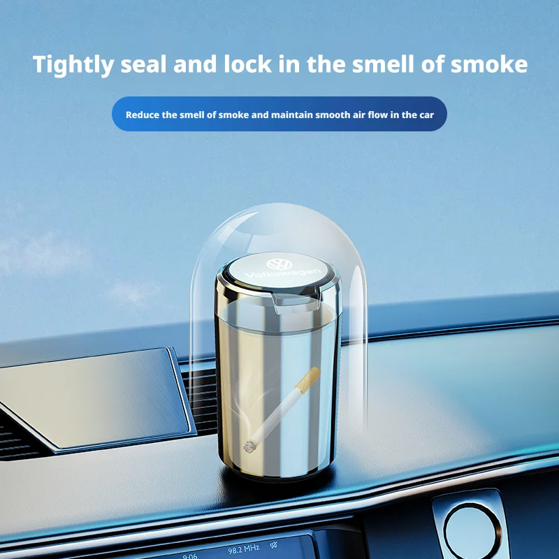 자동차 담배 재떨이 LED 라이트 휴대용 분리형 차량용 렉서스 재떨이 홀더 컵 자동차 인테리어 액세서리