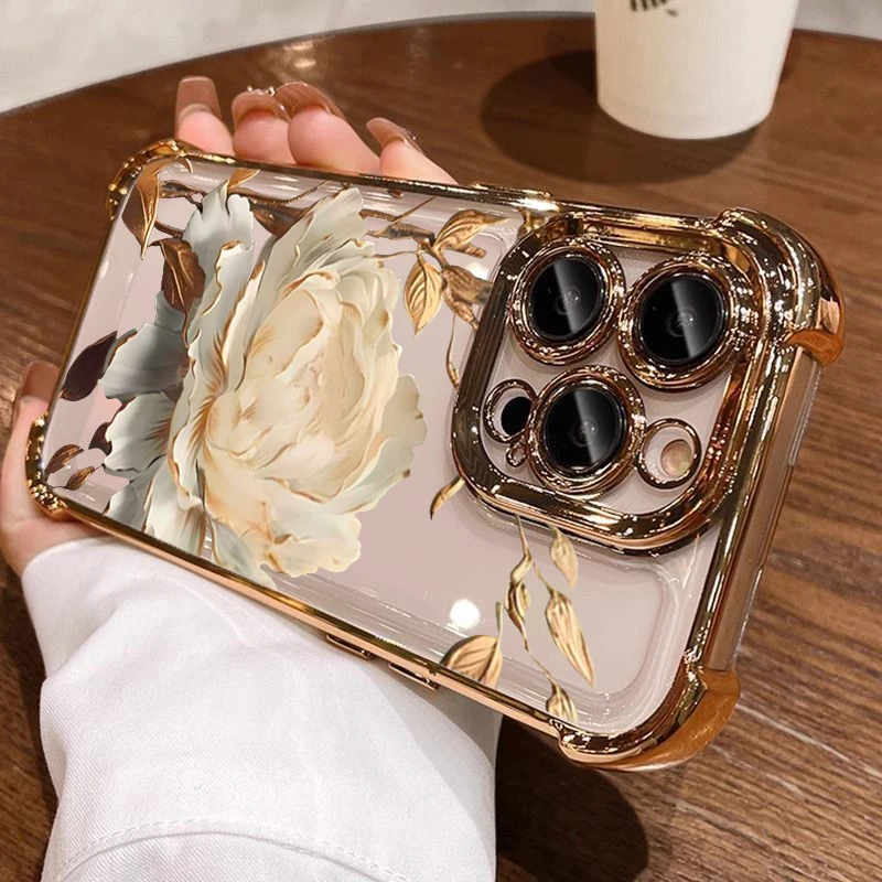 Cute Electroplated Protective Phone Case
