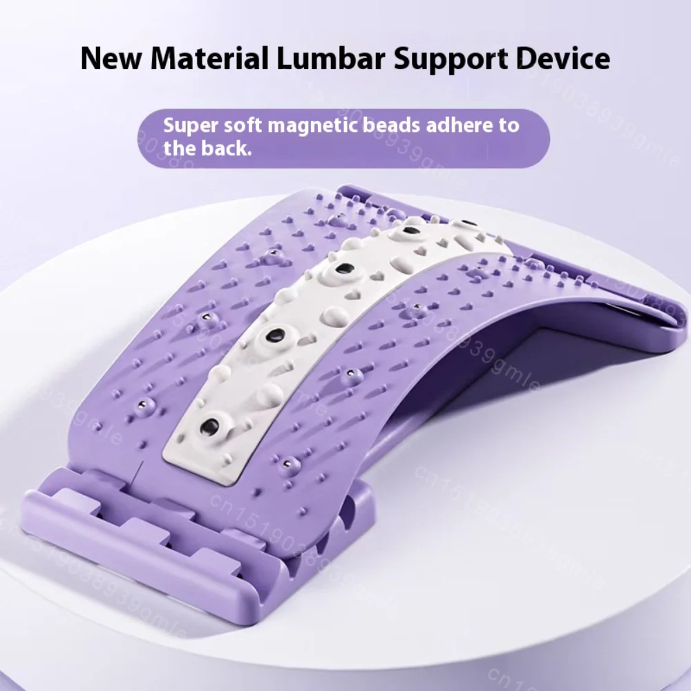 Back Stretcher Adjustable Height Massager for Waist Neck Fitness Lumbar Cervical Spine Cervical Spine Support Massager Equipment