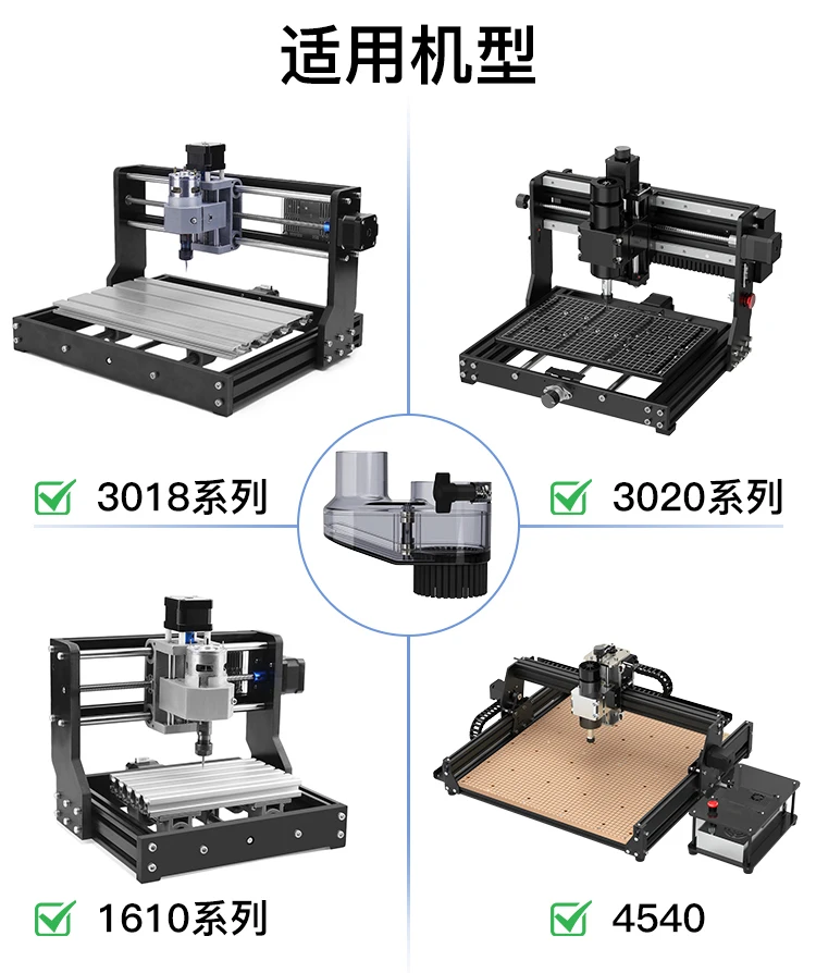 45mm 52mm CNC 먼지 방지 커버 클리너 먼지 브러시 보호 커버 3018 3020 4540 시리즈 밀링 머신 액세서리