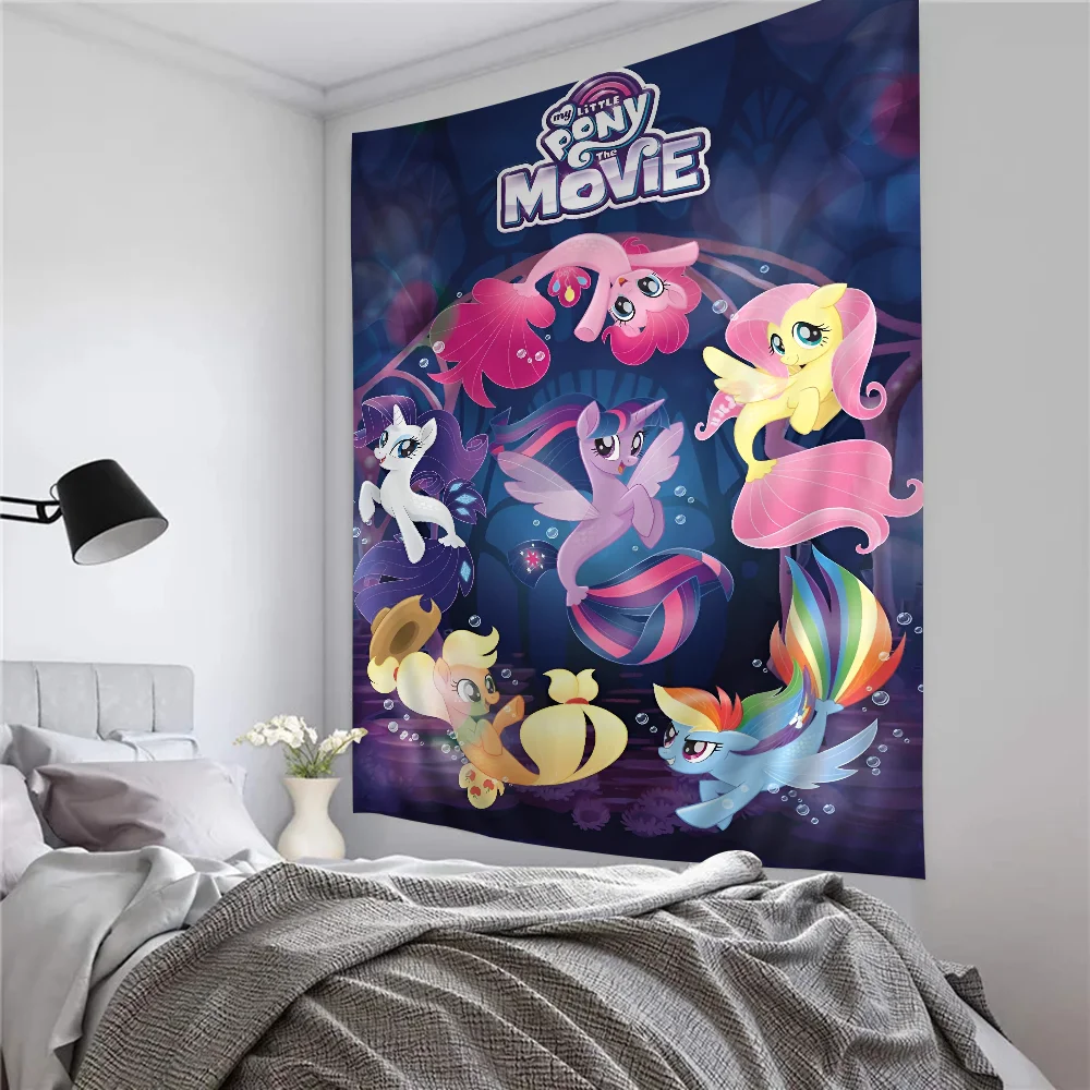 

Animation M-My L-Little Pony Cartoon Tapestry Wall Hanging Decoration Household Home Decor