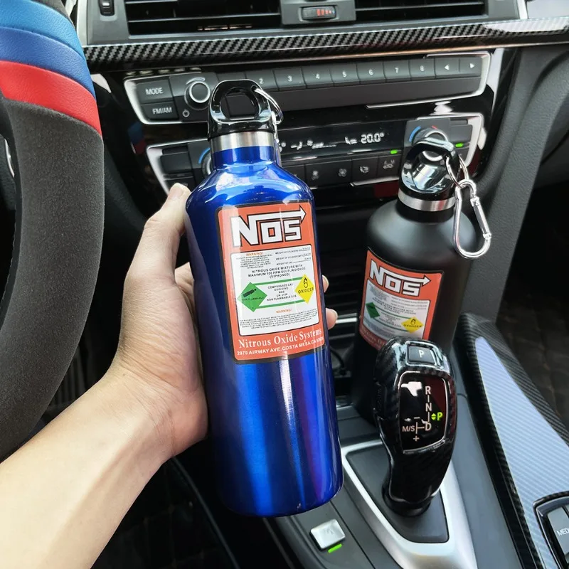 NOS 질소병 보온병 스테인리스 스틸 자동차 물병 JDM 자동차 경주 장식 모토 여행 사이클링 스포츠 머그컵