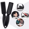 2Pcs Barber Neck Duster Brush Sets Plastic Handle Hairdressing Soft Hair Cleaning Brush Head Shape Carving Cleaning Brush 2