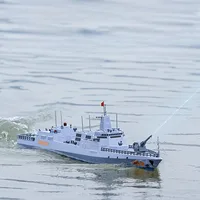 1/375 RC Destroyer Model Lhasa Ship Military Model Electric Remote Control Ship Model Toy  Simulation Warship Navy Combat Ship 1