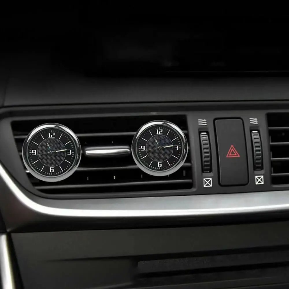 Universal Car Dash Clock Luminous Quartz Watch Ornament Auto Air Vent Clip Clock Interior Quartz Analog Smart Watch Decor car clock air outlet dashboard clock