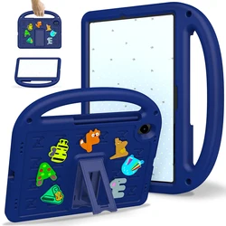 Cartoon Shockproof Stand Cover for Kids Tablet - EVA+PC Material (Navy blue)