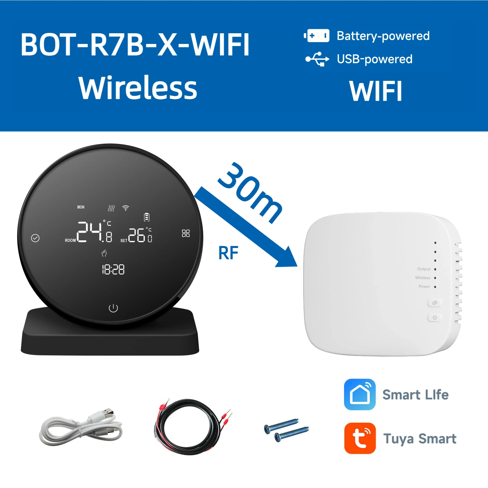 Beok Wireless WiFi Thermostat for Smart Home Heating Control
