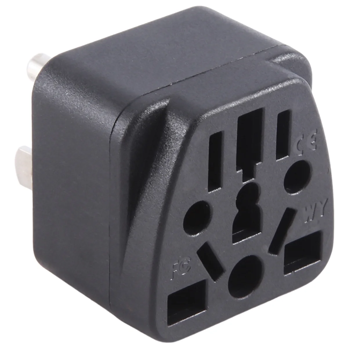 

US Travel Plug Adapter EU/UK/AU/In/CN/JP/Asia/Italy/Brazil to USA (Type B), 3 USA Plug, Charger Converter Black