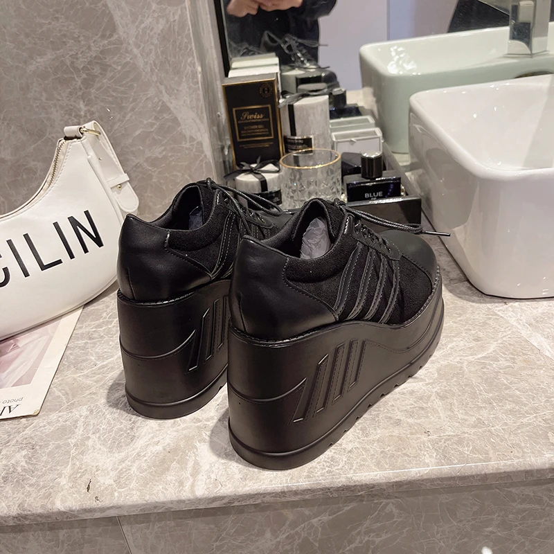 35-43 Female Goth Platform Fashion Cosplay Wedges High Heels Women's Pumps 2025 Street Sneaker Shoes women high heels