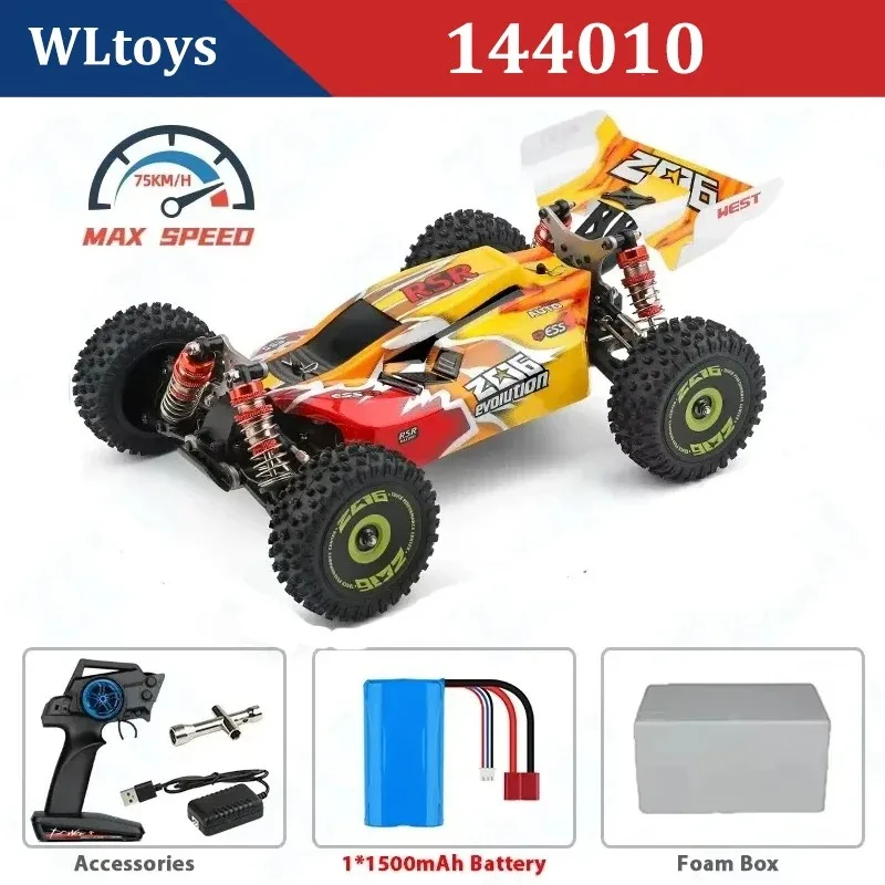 WLtoys 144001 124017 Voiture RC Buggy 4WD 2.4GHz - Châssis Métal