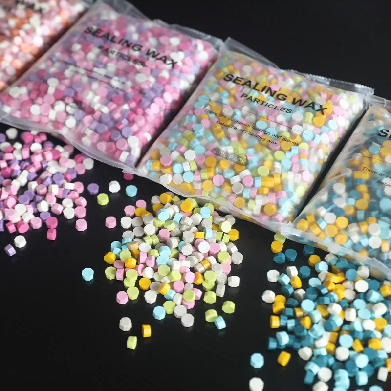 실링왁스 새로운 왁스 씰 골든 실버 파우더 쉽게 착색 오로라 왁스 파이어 페인트 페이스트 DIY 핸드 계정 스크랩북 장식 색칠 도구 9 500G 마카롱 혼합 색상 화재 페인트 씰링 왁스 입자, 학생 수제 DIY 봉투 손 계정 장식 인감 재료