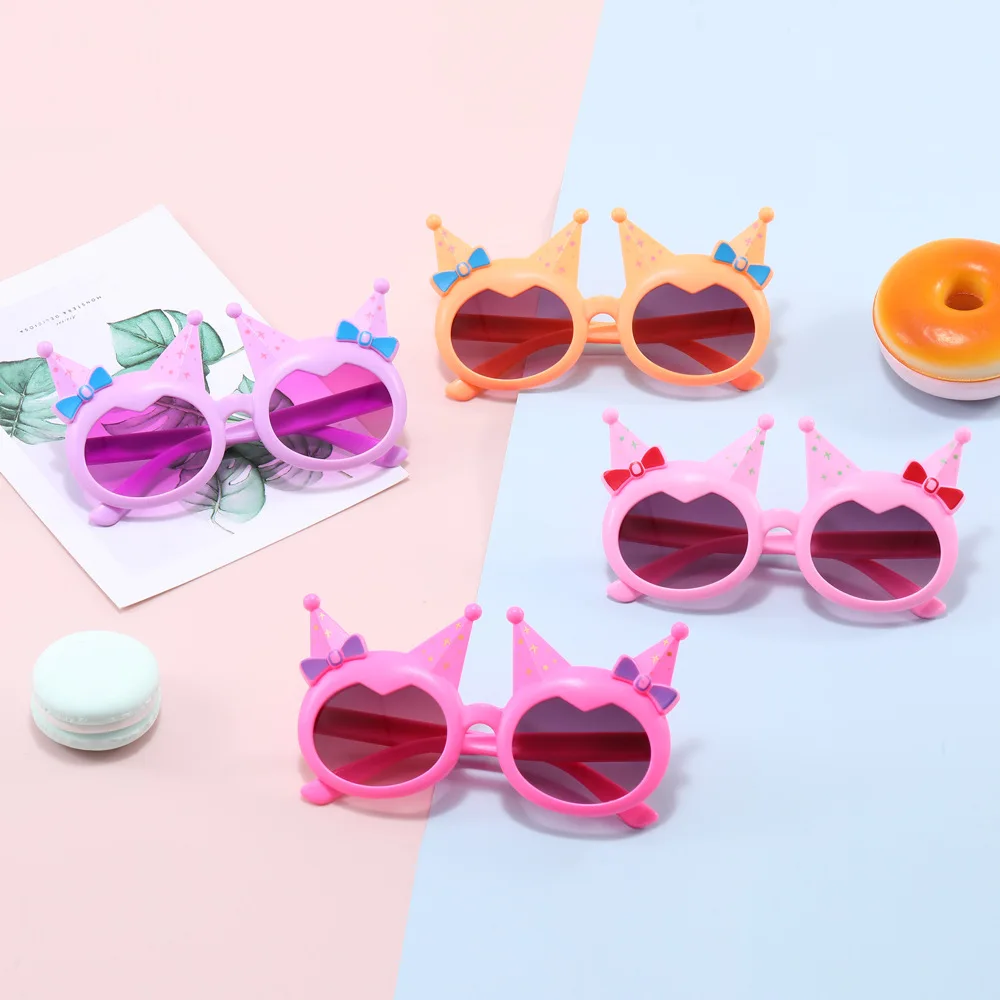 Lovely Cat Eye Children Sunglasses Personality Bowknot Sun Glasses Kids Cute Baby Eyewear Trend Girls Boy Eyeglasses kids sunglasses children sunglasses