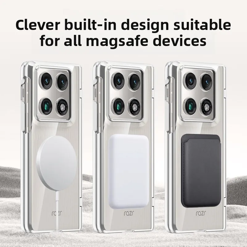 Magnetic 360° Electroplated Transparent Hard Shell Case