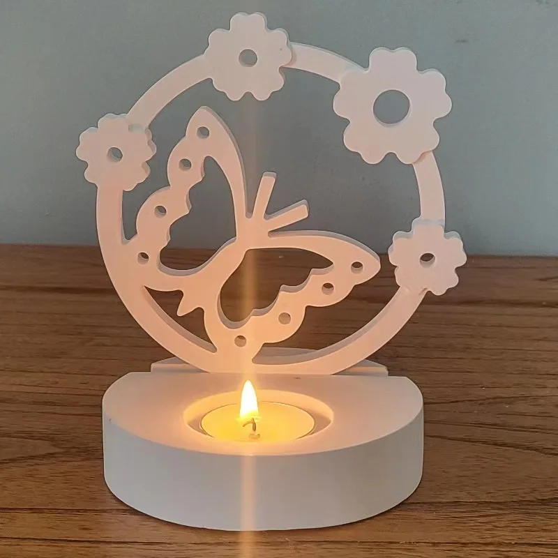 

Wreath Butterfly Ornaments Silicone Mold DIY Cement Gypsum Clay Pouring Epoxy Resin Mold Home Holiday Decoration