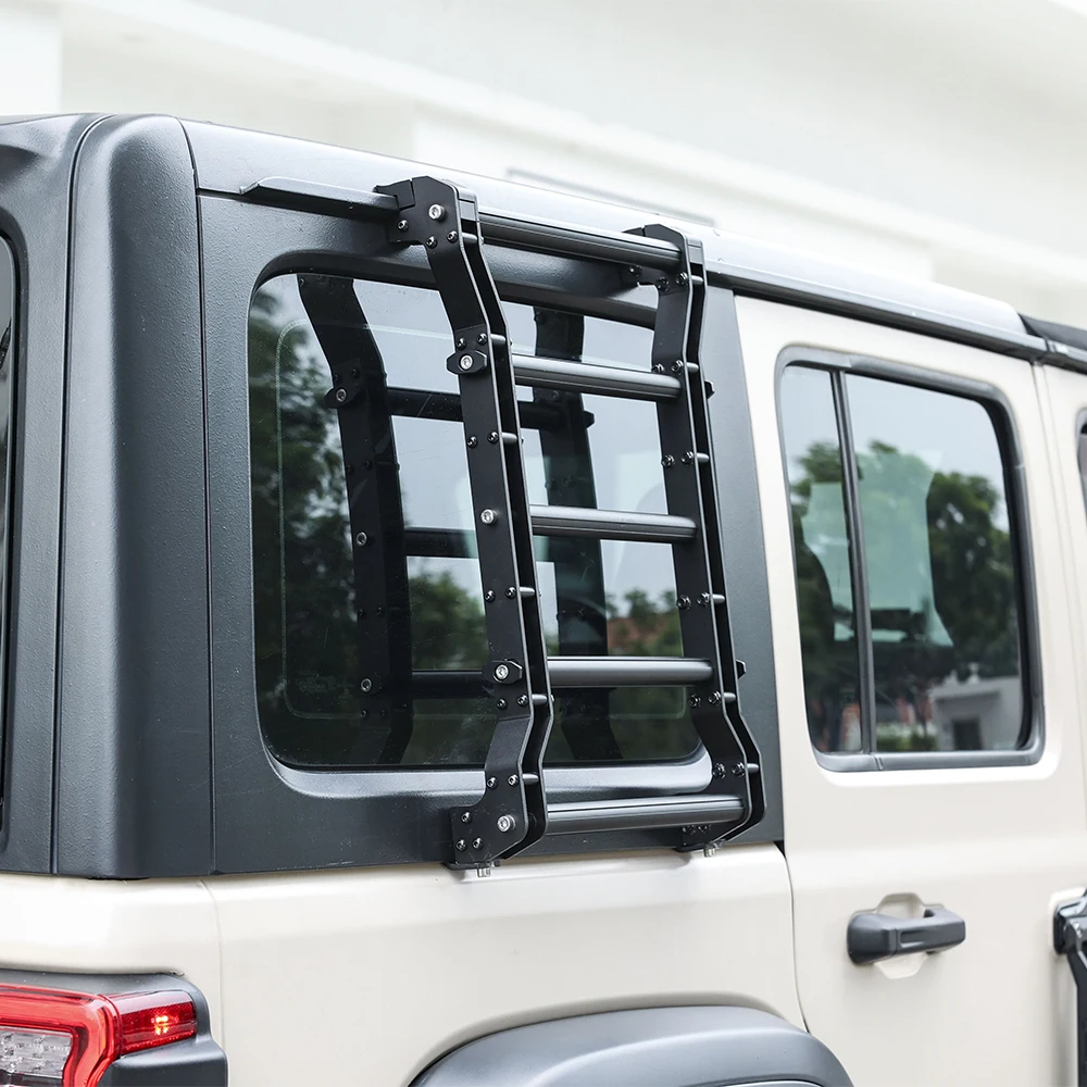 

Автоматическая боковая лестница для Jeep Wrangler JL 2018- Maiker, производство аксессуаров, алюминиевая лестница
