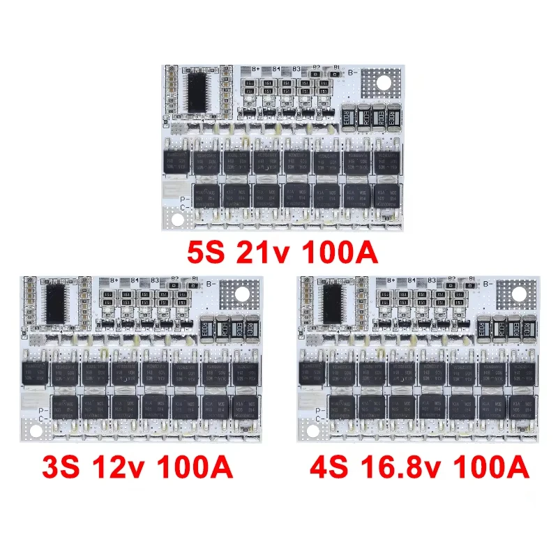 High-Capacity Lithium Battery Protection Circuit Board with Balancing Feature