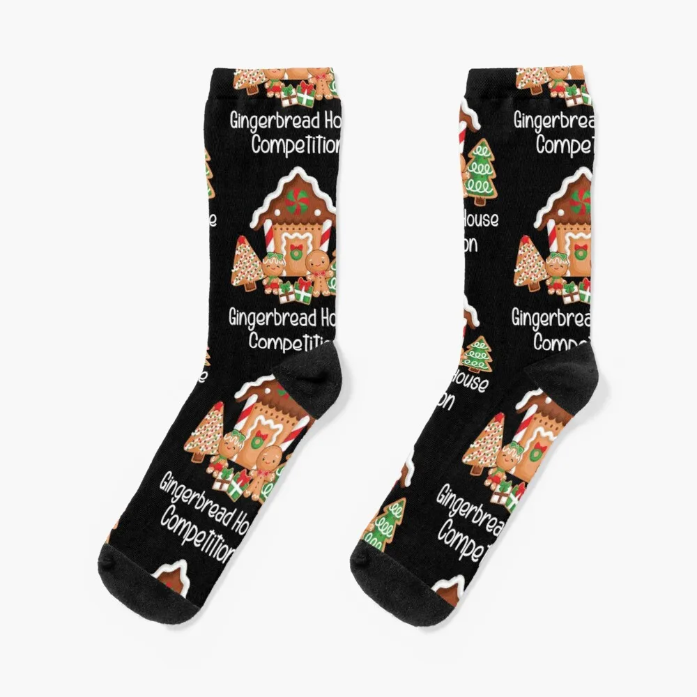 Gingerbread House Competition for men women Christmas Xmas Socks Socks For Men