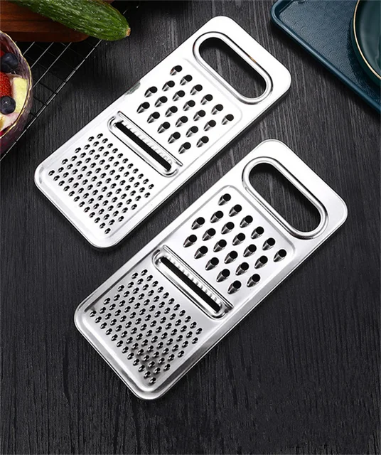 Vegetable Slicer 3 in 1 with Three Nozzles Stainless Steel Kitchen Grater  Manual Grater for Korean Carrots Stainless Steel Vegetable Grater Carrot