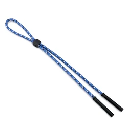 Universal Anti - Slip Sports Glasses Strap - Unisex Neck Chain Accessory (Black white and blue)