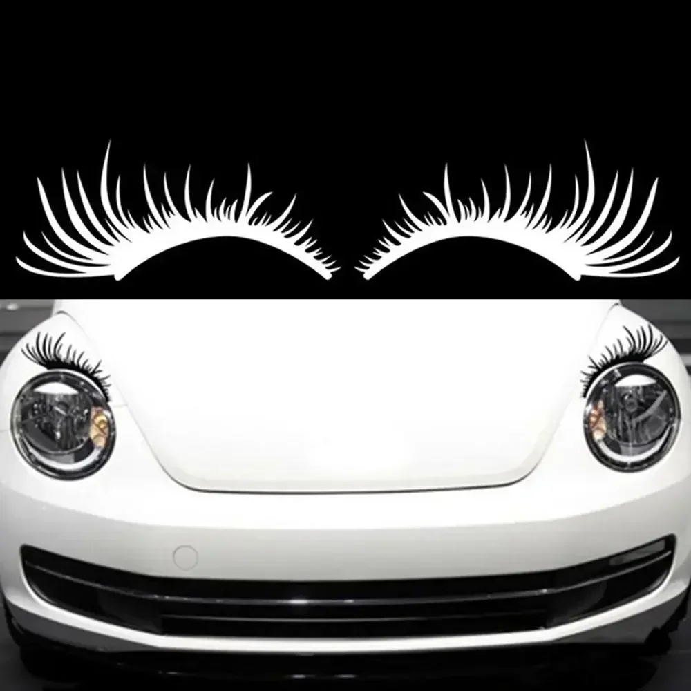 

1 Pair 3D Charming Eyelashes Car Sticker Fake Eye Lash Car Headlight Funny Decals Door Window Vinyl Waterproof Product