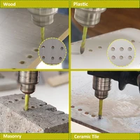 Jeu de forets à maçonnerie SANLEETEK 5-12 mm, forets à verre, forets à maçonnerie, pour percer le bois, le plastique, la maçonnerie, les carreaux de céramique, le béton 5