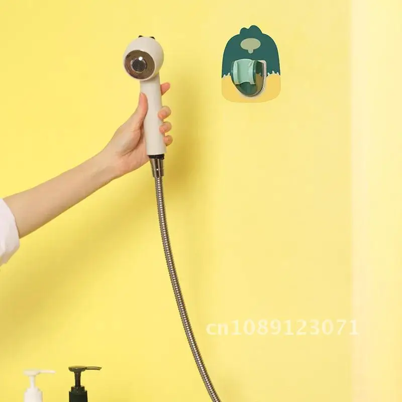 Description Picture 3 of itemPunch-free Bathroom Shower Head Holder Self-Adhesive Wall Mounted Shower Brackets Handheld Showerhead Fixed Support Bath Tools