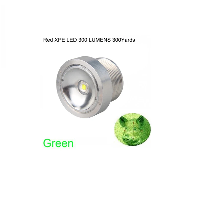 VASTFIRE 레드 그린 화이트 라이트 LED 전구 드롭 인 알약, LED 드라이버 램프 거치대 교체, C11 LED 손전등 토치 (토치 없음)