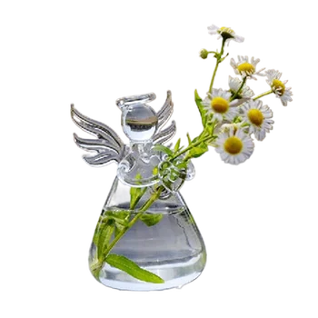Vaso de Vidro Anjo Presente Decorativo